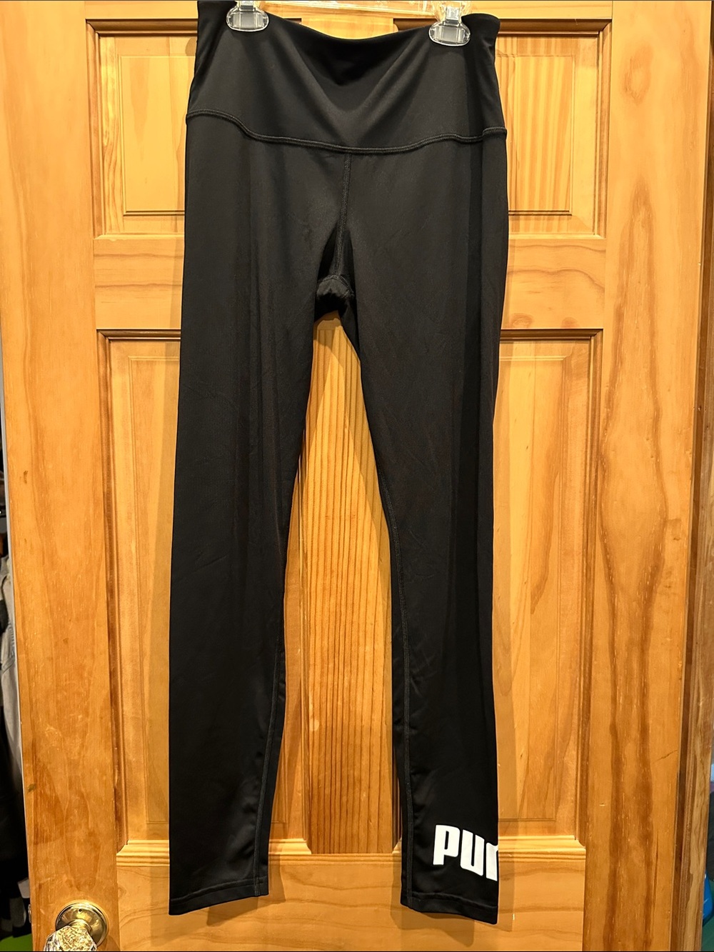 Puma Black Girls' Logo Leggings